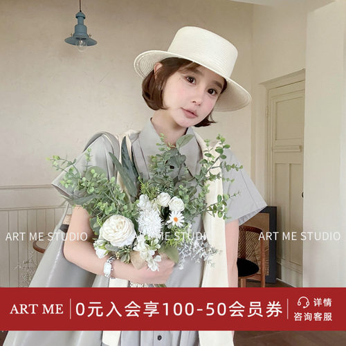 ARTME瓜瓜收腰A摆优雅连衣裙