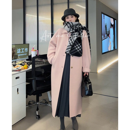 artme24秋冬新款山羊绒大衣外套