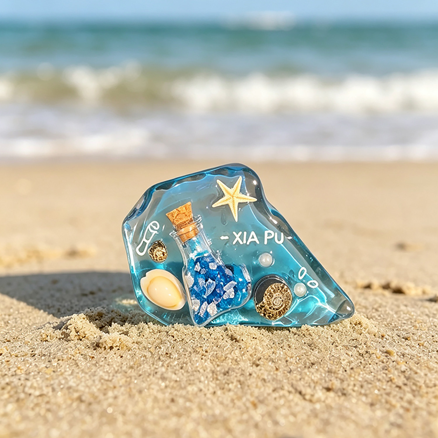 纯手工海玻璃霞浦冰箱贴文化创意贝壳海螺旅游文创纪念品伴手礼潮