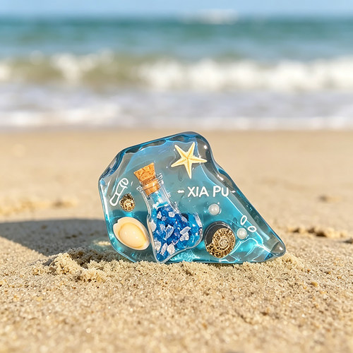 纯手工海玻璃霞浦冰箱贴文化创意贝壳海螺旅游文创纪念品伴手礼潮