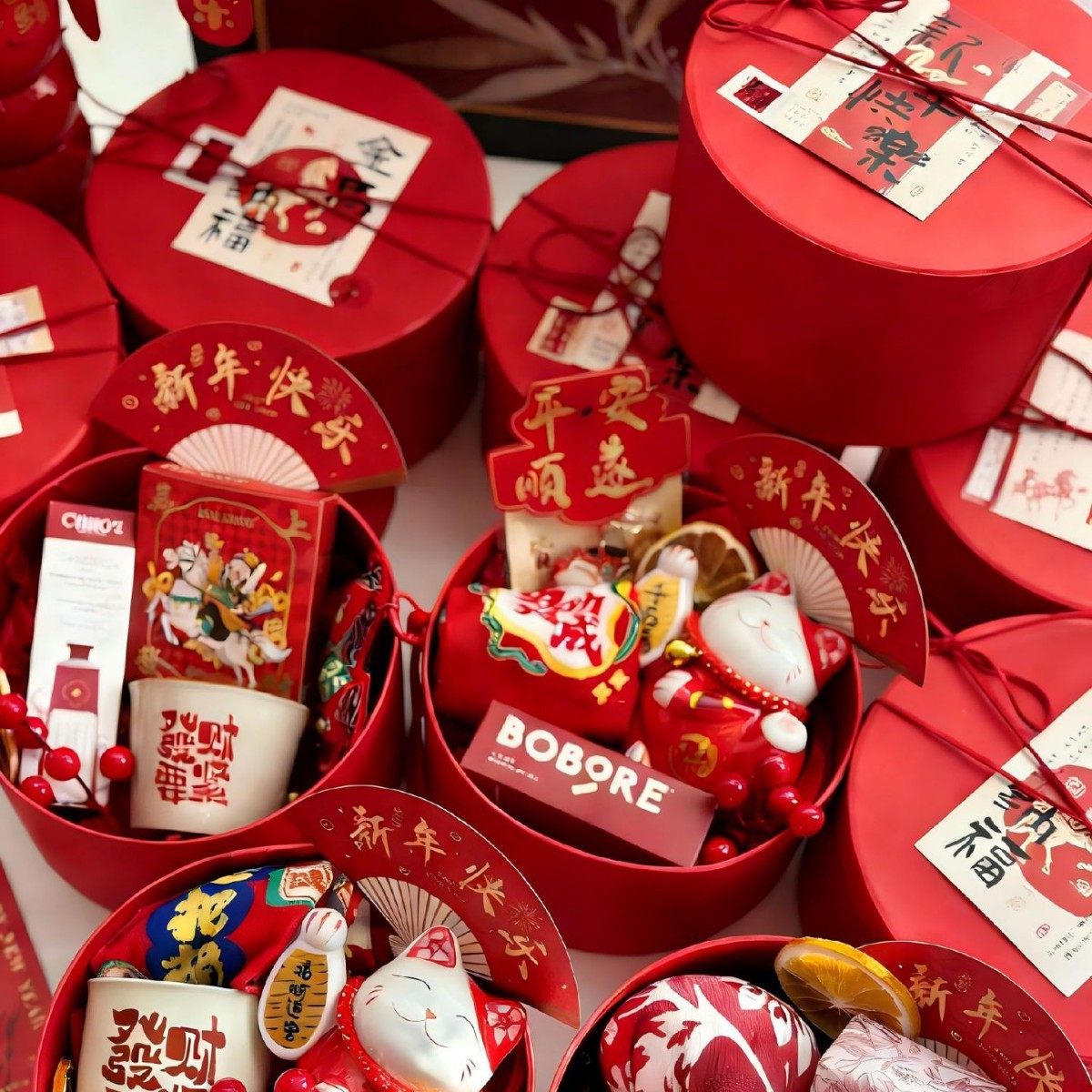 2026马年礼盒红色牛皮纸盒小红书伴手礼盒饼干点心包装盒新年礼盒,包装,礼品盒,淘宝优惠券,粉丝福利购,淘宝优惠卷