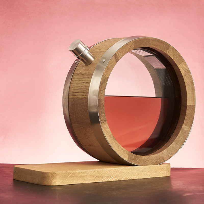 创意橡木酒桶小容量威士忌酒壶洋酒红酒醒酒器日式水楢木实木酒桶