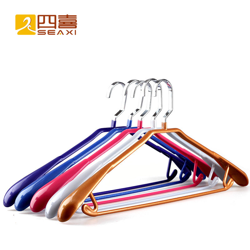 Sixi Metal Dip Slip hanger Wet and dry No trace Broad shoulders Drying Clothes hanging Clothing support Coat hanger 10 Sticksin the Storage consolidation , Wash clothing/Sun/Care Products , 金属衣架 category - from Buy2taobao.com to provide professional Taobao agent buy service
