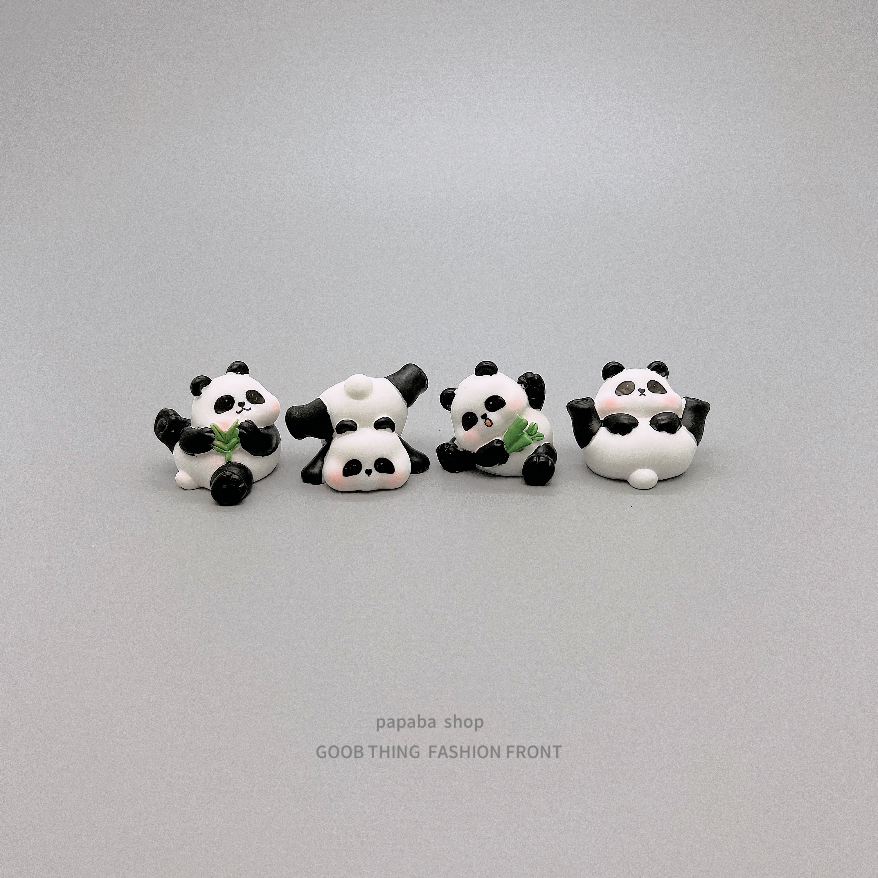 电脑桌面装饰品治愈熊猫小摆件