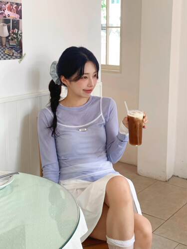 韩系设计感小众透视小背心女早秋新款网纱叠穿轻薄吊带罩衫叠穿