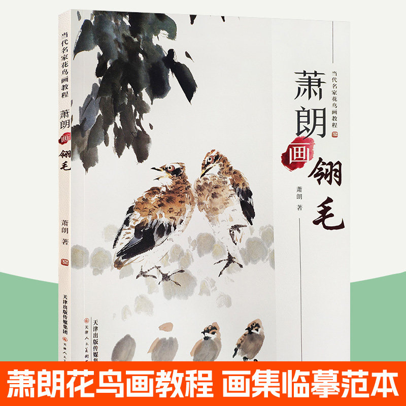 萧朗画翎毛 当代名家花鸟画教程 萧朗画集临摹范本 国画花鸟画技法