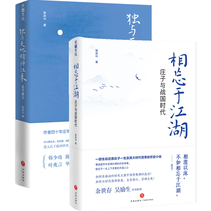 庄子奥义 独与天地精神往来+相忘于江湖 庄子与战国时代 一套书读懂庄子 新庄学创立者张远山代表作 天地出版社 国学哲学 庄子书籍