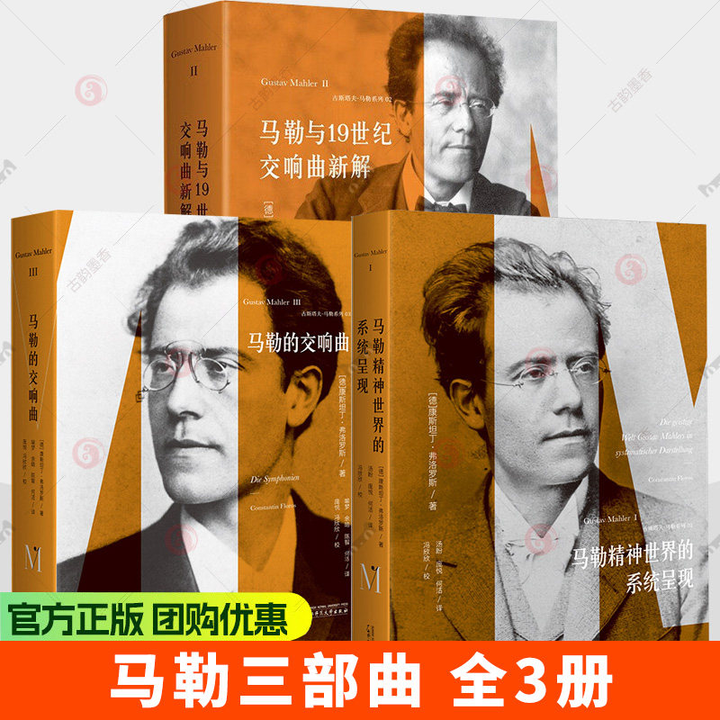 3册】马勒精神世界的系统呈现+马勒与19世纪交响曲新解+马勒的交响曲 马勒三部曲 上海贝贝特 文学书籍