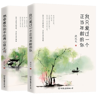 朗读者 我只爱过一个正当年龄的你+想牵着你的手,在青山绿水间 全2册 沈从文散文小说珍藏版 沈从文散文小说作品集