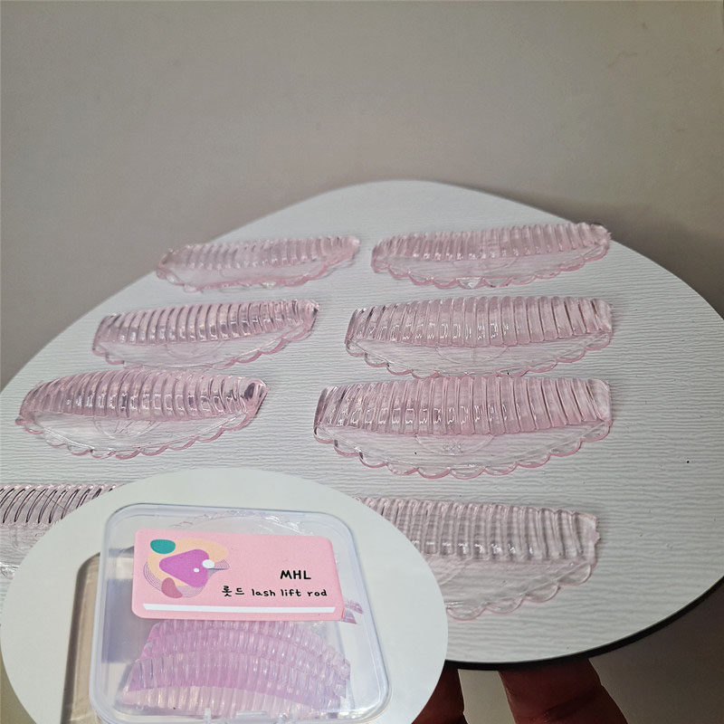 一束一束角蛋白烫睫毛免胶水自粘卷杠睫毛杠子卷翘翘睫毛硅胶粉色