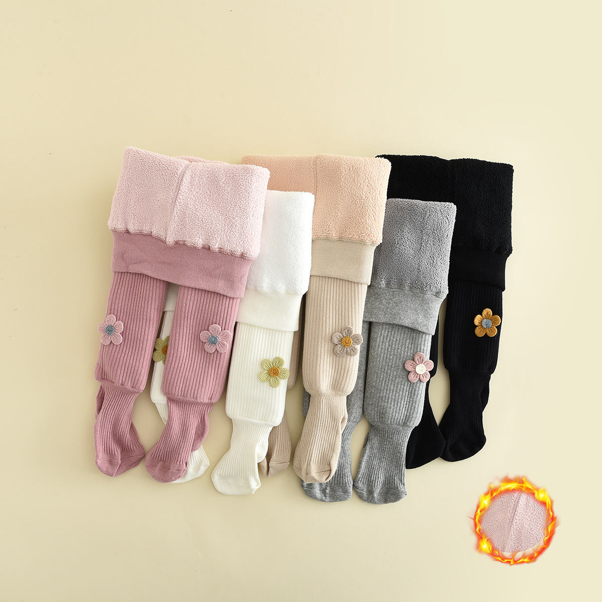 儿童加厚加绒连裤袜打底裤保暖裤