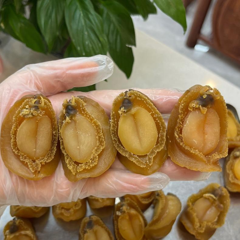 20-22头大连吉品鲍鱼品相漂亮干度好250g