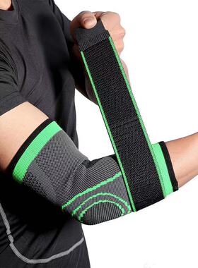 专业拳击散打护具加压护肘SGS认证绿黑色s-3xl尺寸搏击护具护腕