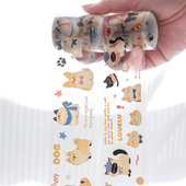 猫狗日记pet切膜防水手账胶带可爱猫咪狗狗咕卡手帐拼贴素材贴纸