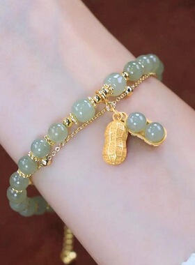 新中式玉兔手链女款ins小众设计高颜值学生手串闺蜜古风生日