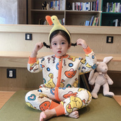 儿童睡袋春秋夹棉婴儿分腿防踢被神器宝宝睡衣冬男童女童四季 通用