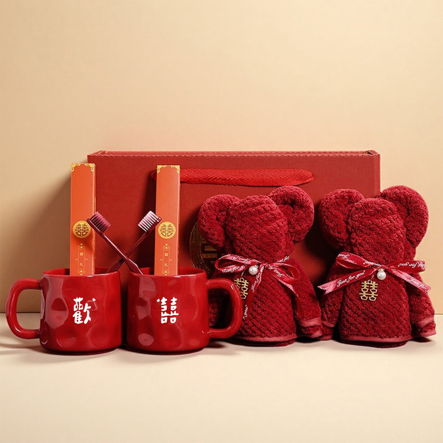 结婚洗漱套装刷牙杯情侣对杯漱口杯一对整结婚礼物陪嫁用品牙刷杯,家庭/个人清洁工具,洗漱杯,淘宝优惠券,粉丝福利购,淘宝优惠卷