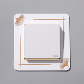 亚克力轻奢风开关贴保护套家用现代开关插座边框套简约贴插座装 饰