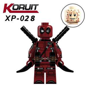 国产第三方超级英雄死侍2X特遣队 Deadpool积木人仔男孩玩具3-8岁