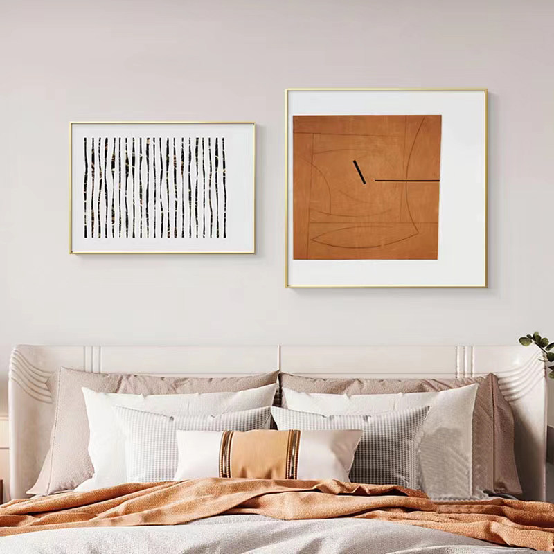 现代简约轻奢抽象卧室床头装饰画客厅沙发背景墙壁餐厅挂画高级感