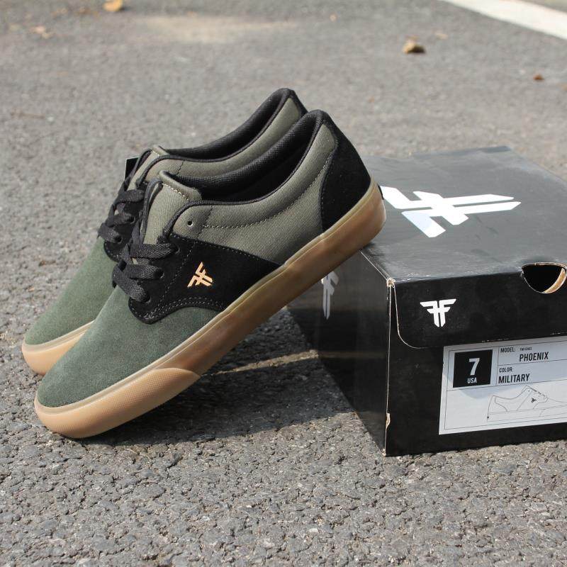 牛筋底FALLEN滑板鞋耐磨减震透气运动翻毛皮防滑尖翻BMX男女鞋DC