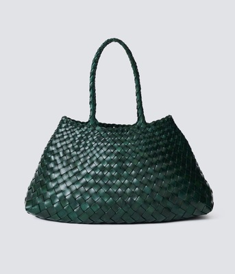 DRAGONDIFFUSION牛皮编织手提包