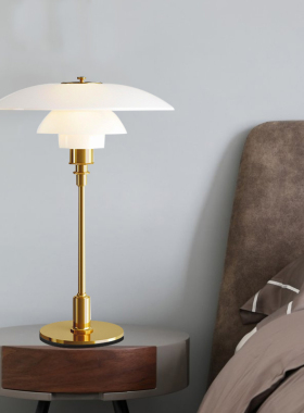 丹麦设计师PH3玻璃台灯卧室书房北欧餐厅灯客厅轻奢装饰PH5落地灯