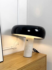意大利设计师大理石样板间书房北欧客厅卧室床头创意史努比台灯