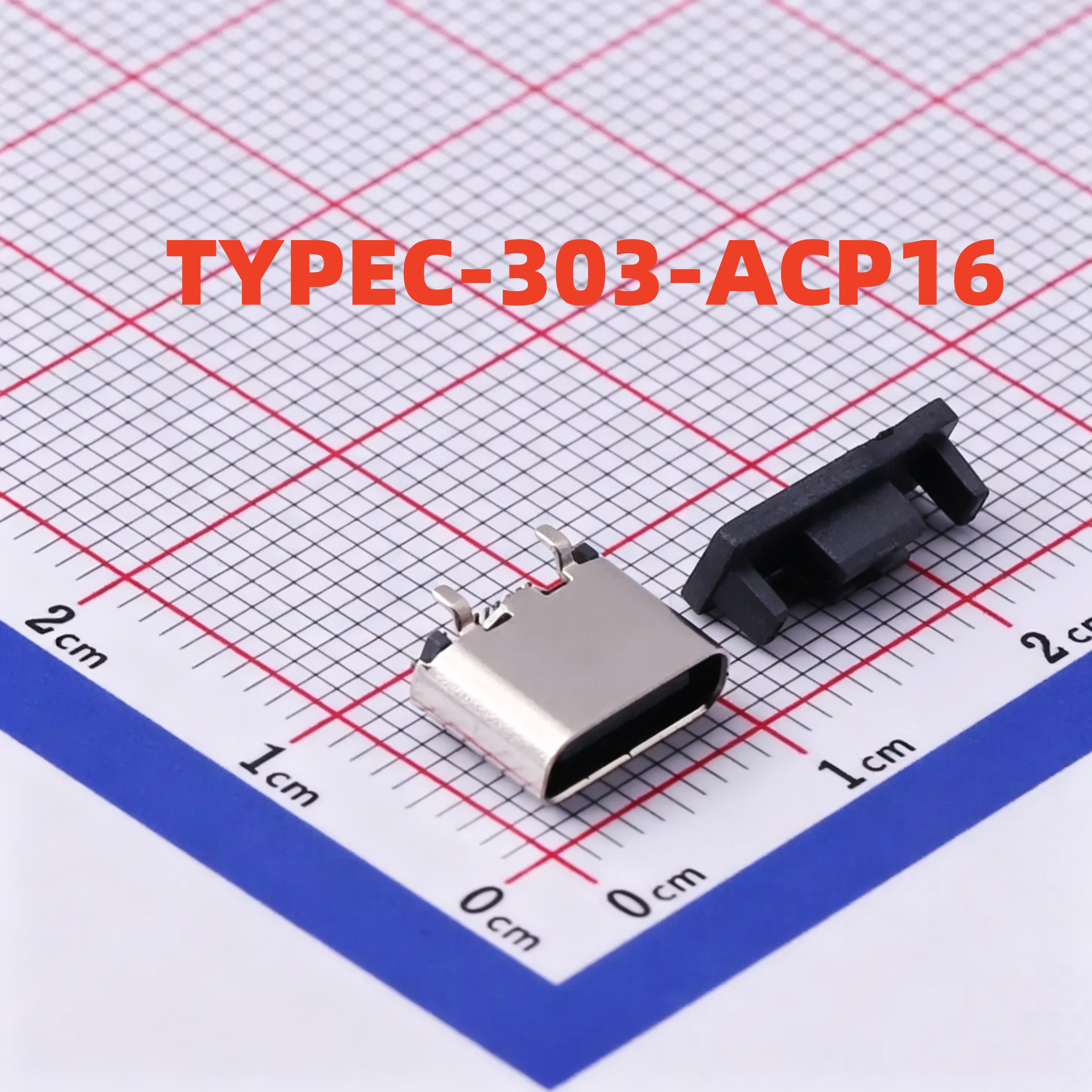 USB连接器 TYPEC-303-ACP16 SMD 立式 16P Type-C 母座  C720628图片
