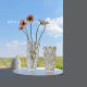 ins 风小清新花瓶插花透明玻璃水养富贵竹玫瑰摆件简约客厅高级感