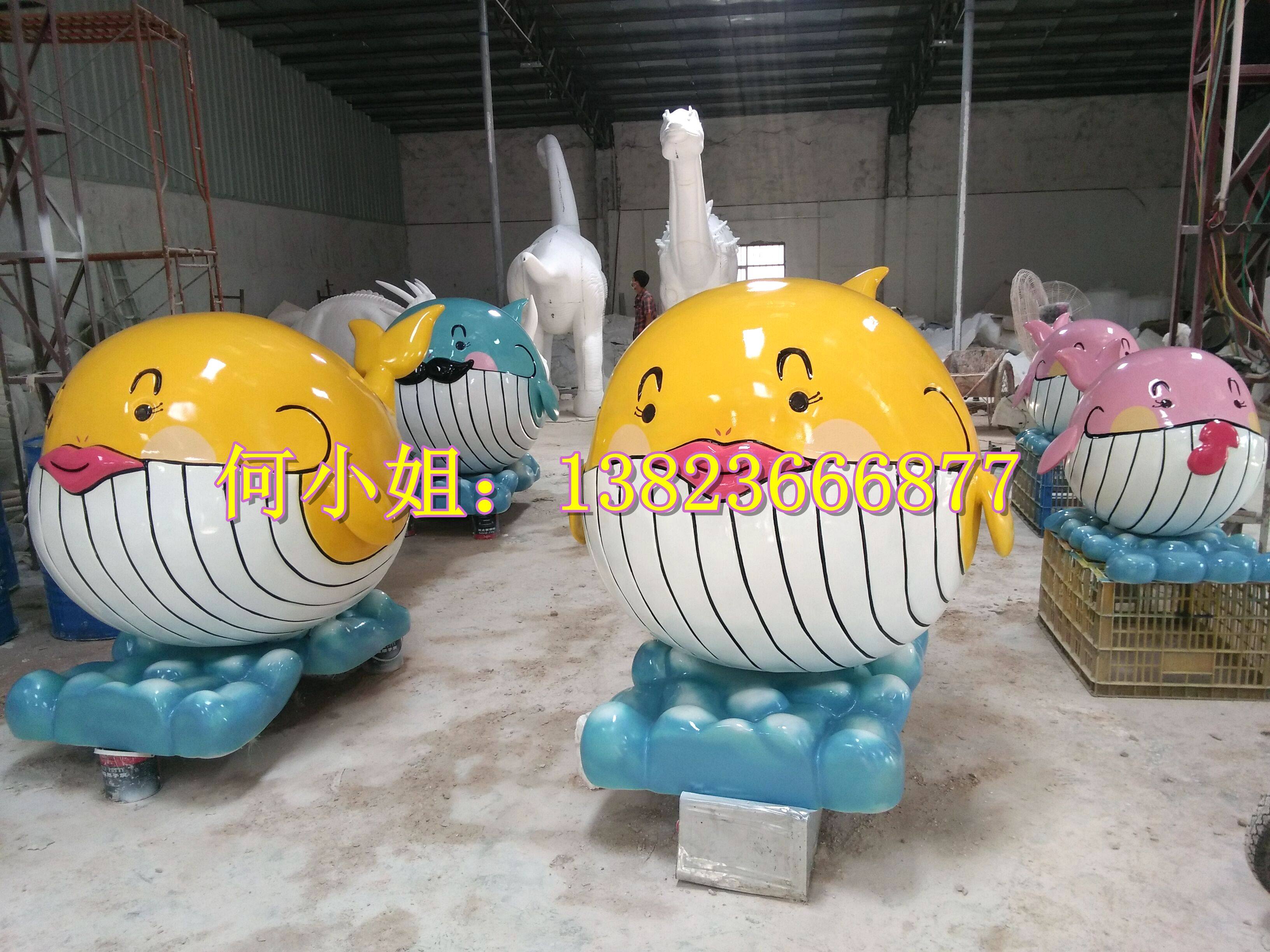 海湾沙滩水景玻璃钢纤维特大型海豚鲸鱼雕塑景区装饰美陈道具小品