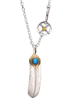 天使之愿925银高桥女羽毛男士