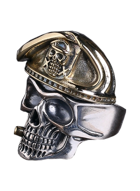 新款银海盗王骷髅不死S925军团