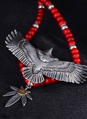 高桥风格手工复刻套链银毛衣长