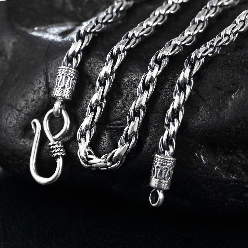 复古泰银s925银饰长项链长款银链子男时尚男士银链复古项链男|ruв категории Украшения,ювелирные изделия, ожерелье - от Buy2taobao.com для оказания профессиональной услуги покупки агента Taobao