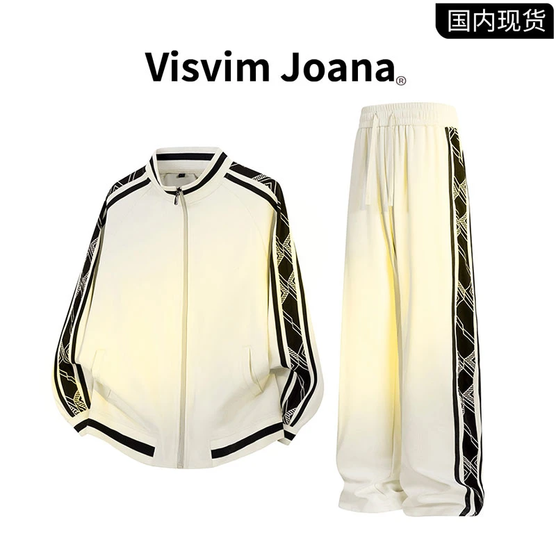 【品牌现货撤柜】VISVIM JOANA休闲运动套装秋季男士条纹外套运动