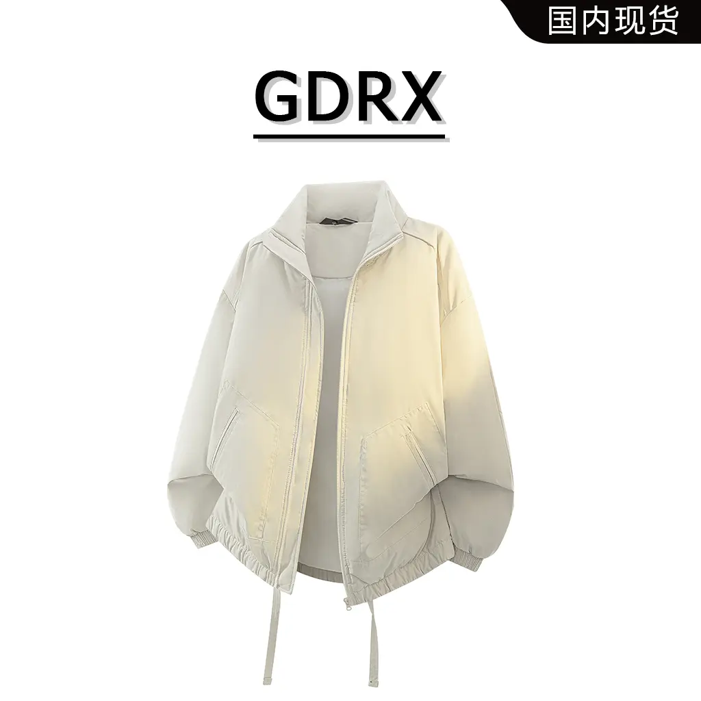 GDRX小众个性男款棉服2025冬季新款保暖防风宽松轻奢男装百搭外套