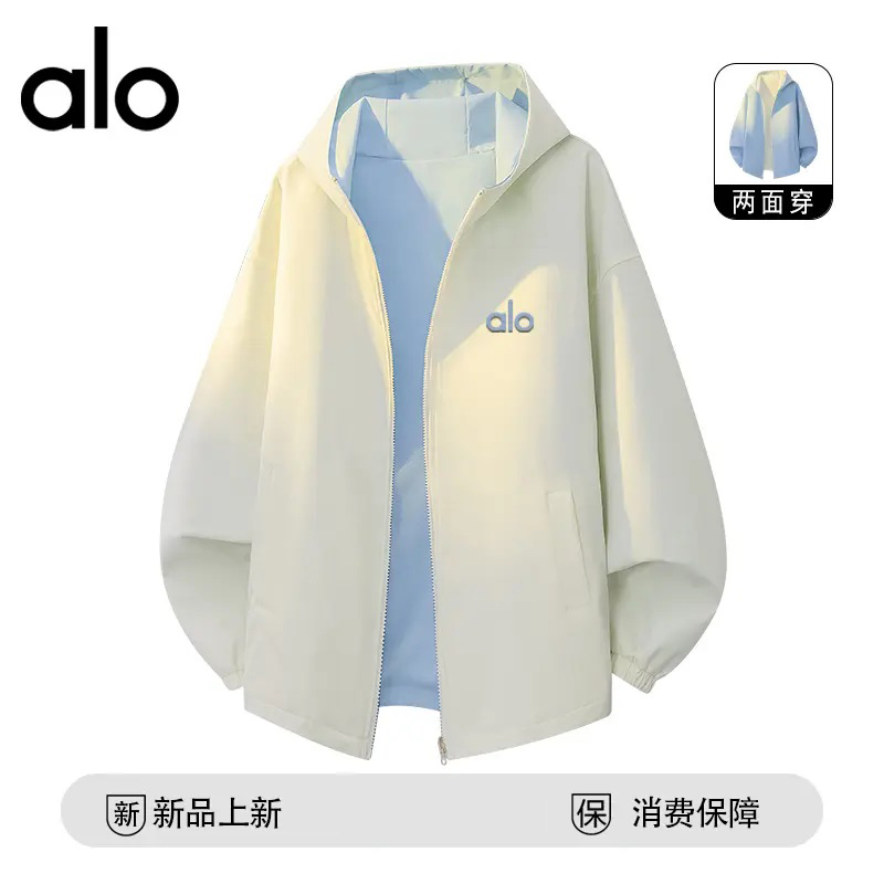 官方奥特莱斯】品牌折扣双面穿连帽外套男士秋季百搭休闲拼色夹克