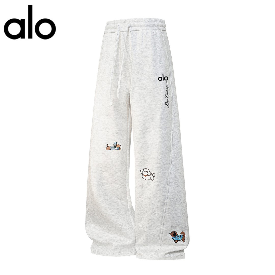 官方奥特莱斯】品牌折扣弯刀裤子男女款加绒卫裤加厚直筒休闲长裤