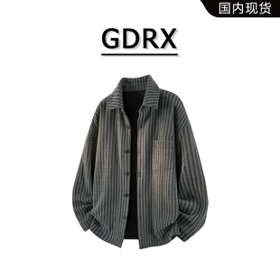 男士 GDRX韓版 日系肌理感夾克2025秋季 新款 通勤潮流外套 寬松時尚