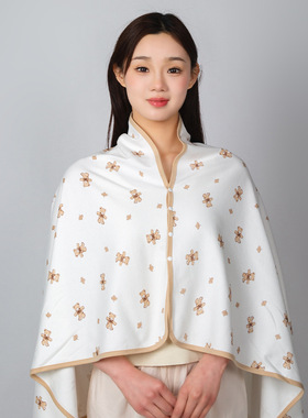 月子披肩产后夏季薄款防风孕妇哺乳护肩颈椎坎肩空调房遮挡四季