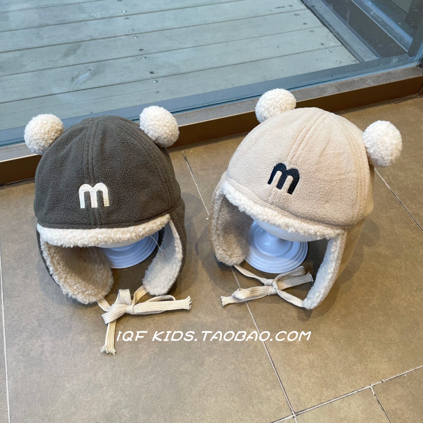 儿童帽子冬季保暖加厚针织超萌可爱护耳帽男宝宝女宝宝防风雷锋帽