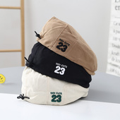 宝宝帽子春秋季 男宝女孩鸭舌百搭贝雷帽儿童新款 韩系外出前进帽潮