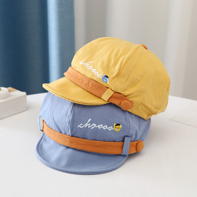 休闲纯棉简约风韩版报童帽