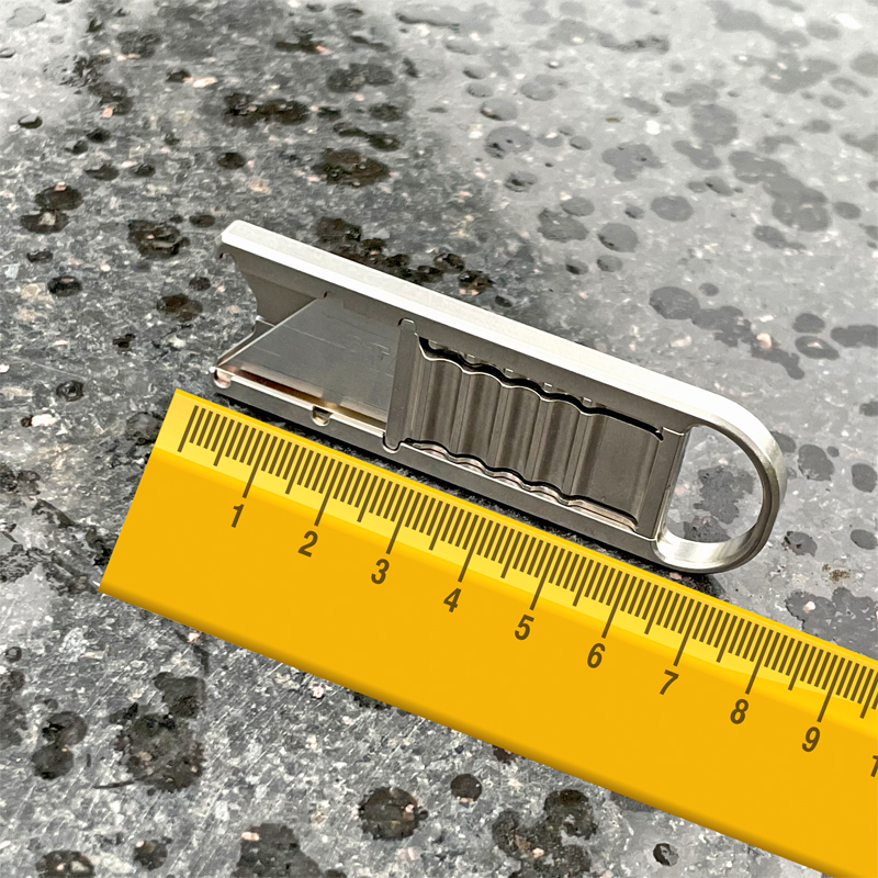 SlideClick全钛随身小刀EDC可拆刀片安全带割刀CNC数控精雕露营刀