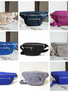 kipling猴子包包正品可爱K12947旅游男女士腰包AC2115胸包跑步包