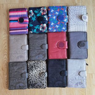 kipling猴子包 Nelis中款钱包K10745 多卡位短款三折钱夹女式折叠