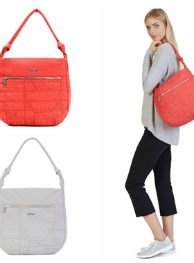 秋冬新款美版HB6979 ALLY 超轻简约防水单肩包女包灰白色现货特