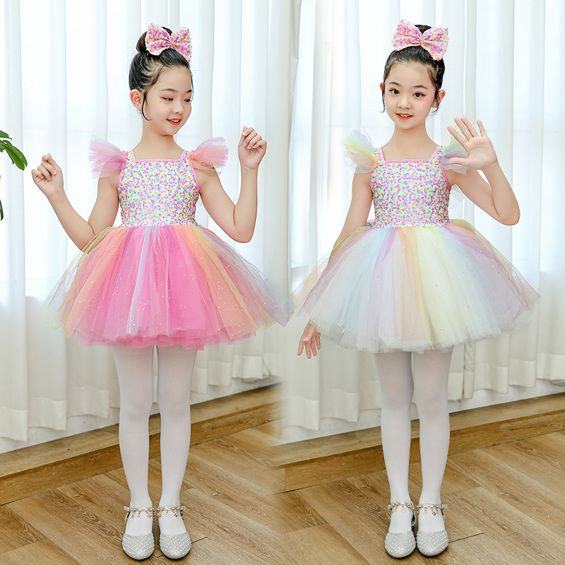 航诺小宝贝女六一蓬蓬裙演出服