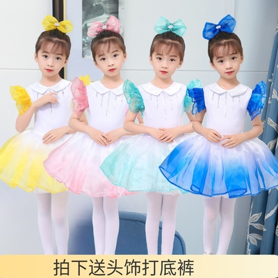 女童蓬蓬裙演出服合唱服小荷风采